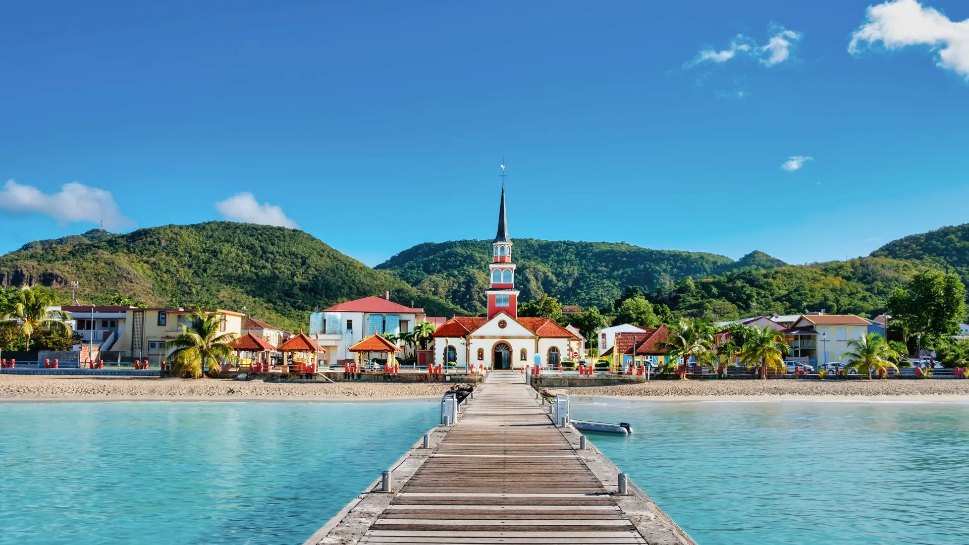 Lagon turquoise des Antilles