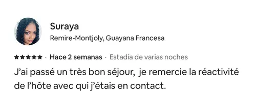 Avis 5 étoiles de Suraya Patel — Hostel Toucan