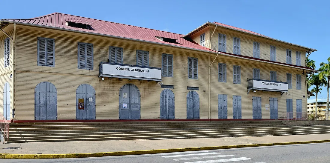 La maison Franconie à Cayenne, bâtiment ancien du centre-ville
