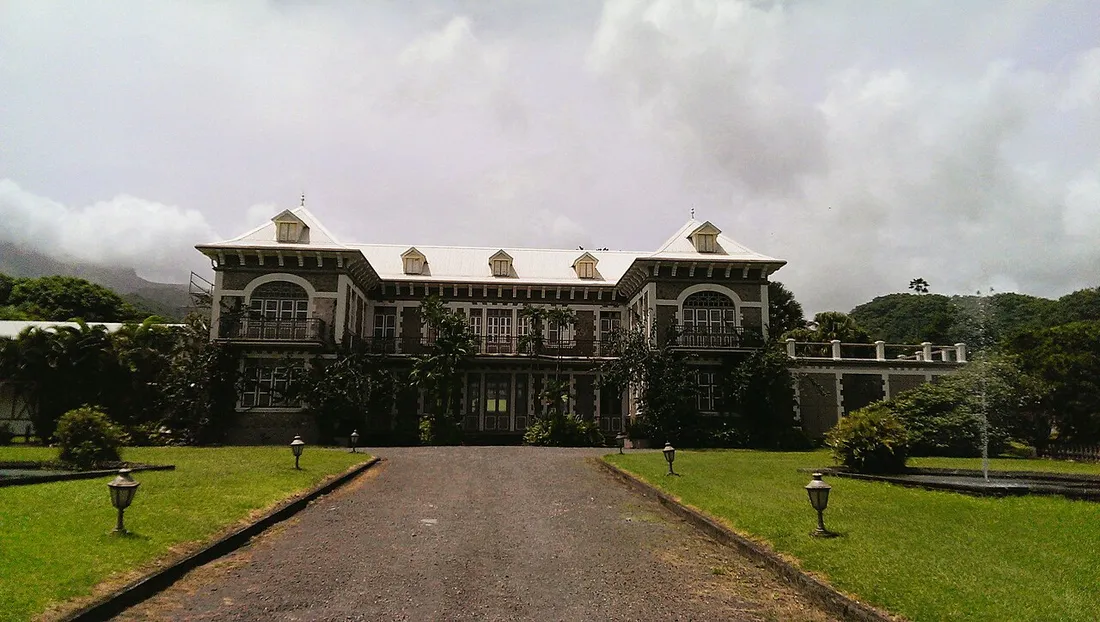 Château Depaz, distillerie de rhum agricole au pied de la montagne Pelée à Saint-Pierre en Martinique